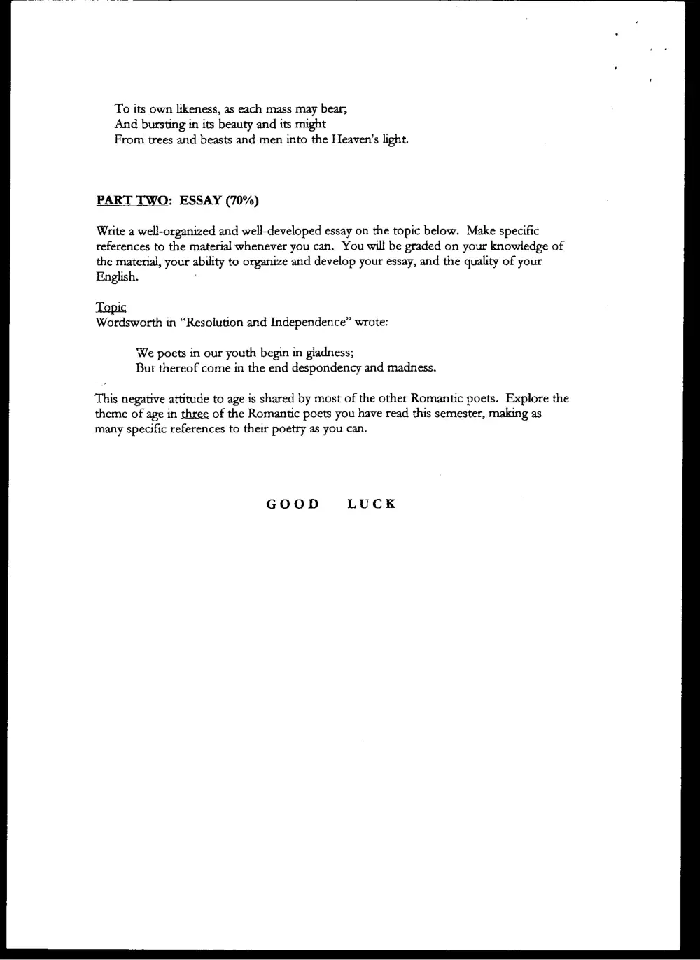 ENG 219 Final, Spring 2001, page 2