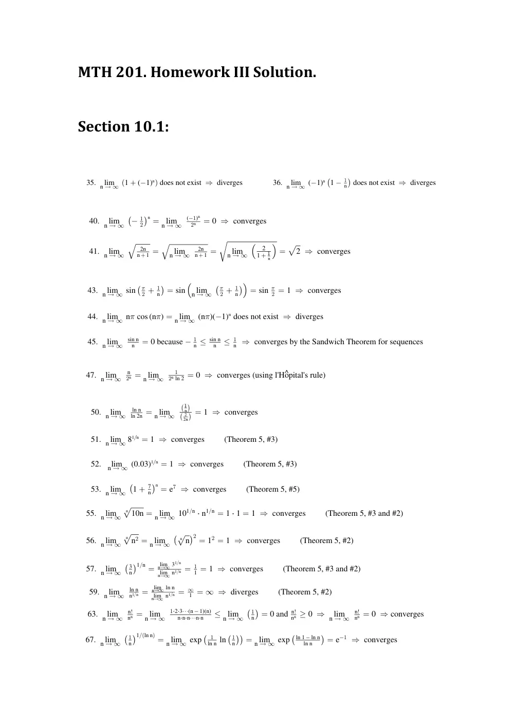 MTH 201 Homework 3 Solution, Fall 2016, page 1