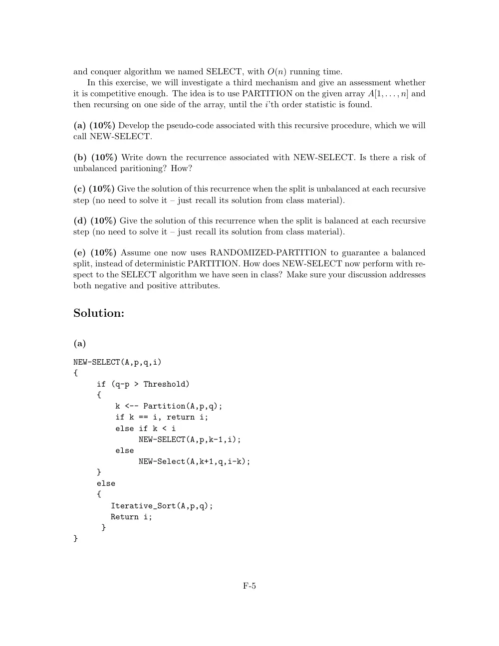 CMPS 256 Midterm With Solution, Fall 2015, page 5