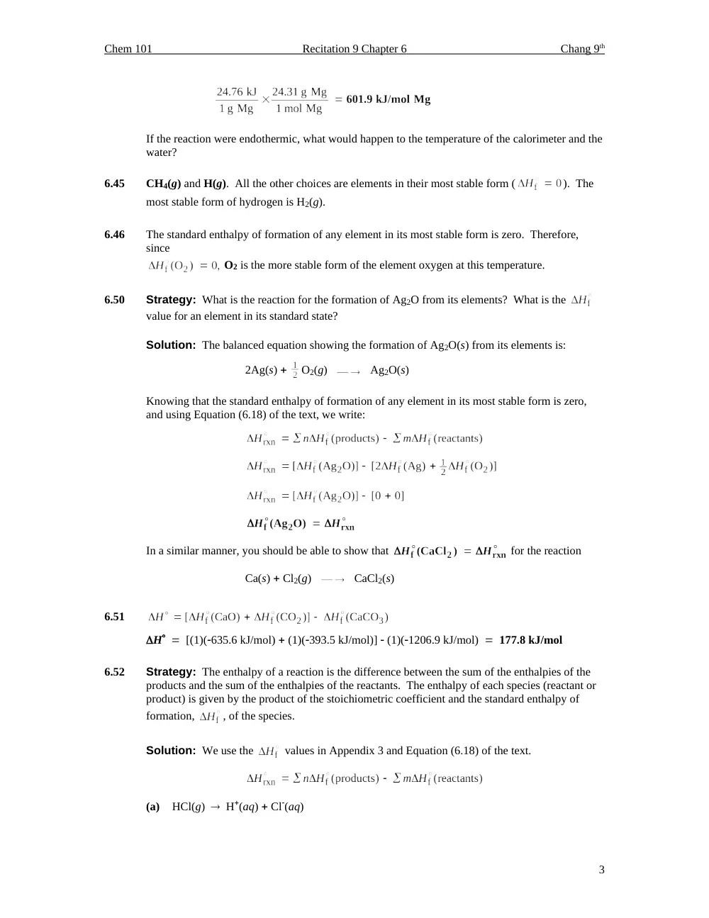 CHEM 101 Homework Chapter 5 Assignment Solution, Fall 2013, page 3