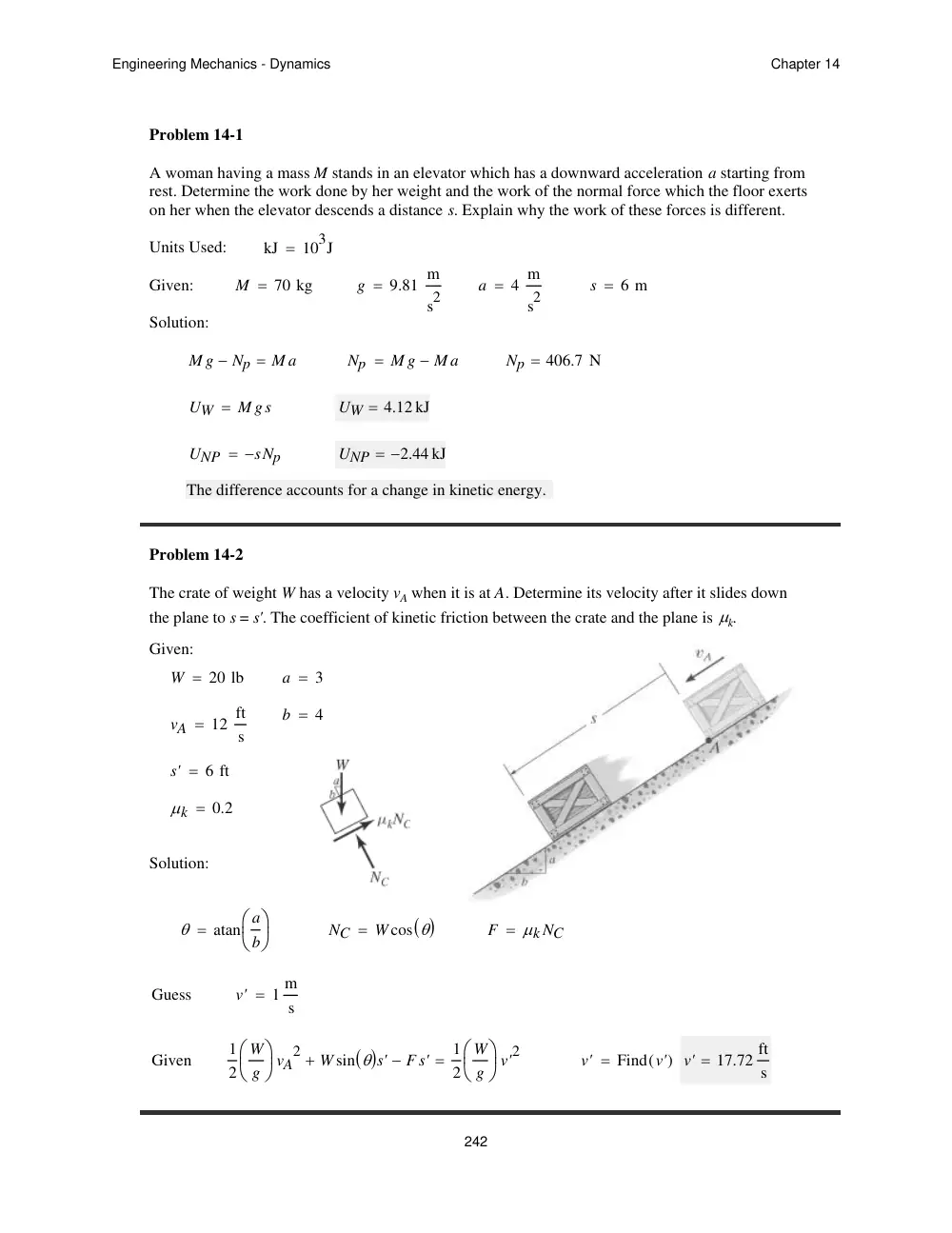 MEN 201 Problems For Chapter 14 with Solutions, Spring 2012, page 1
