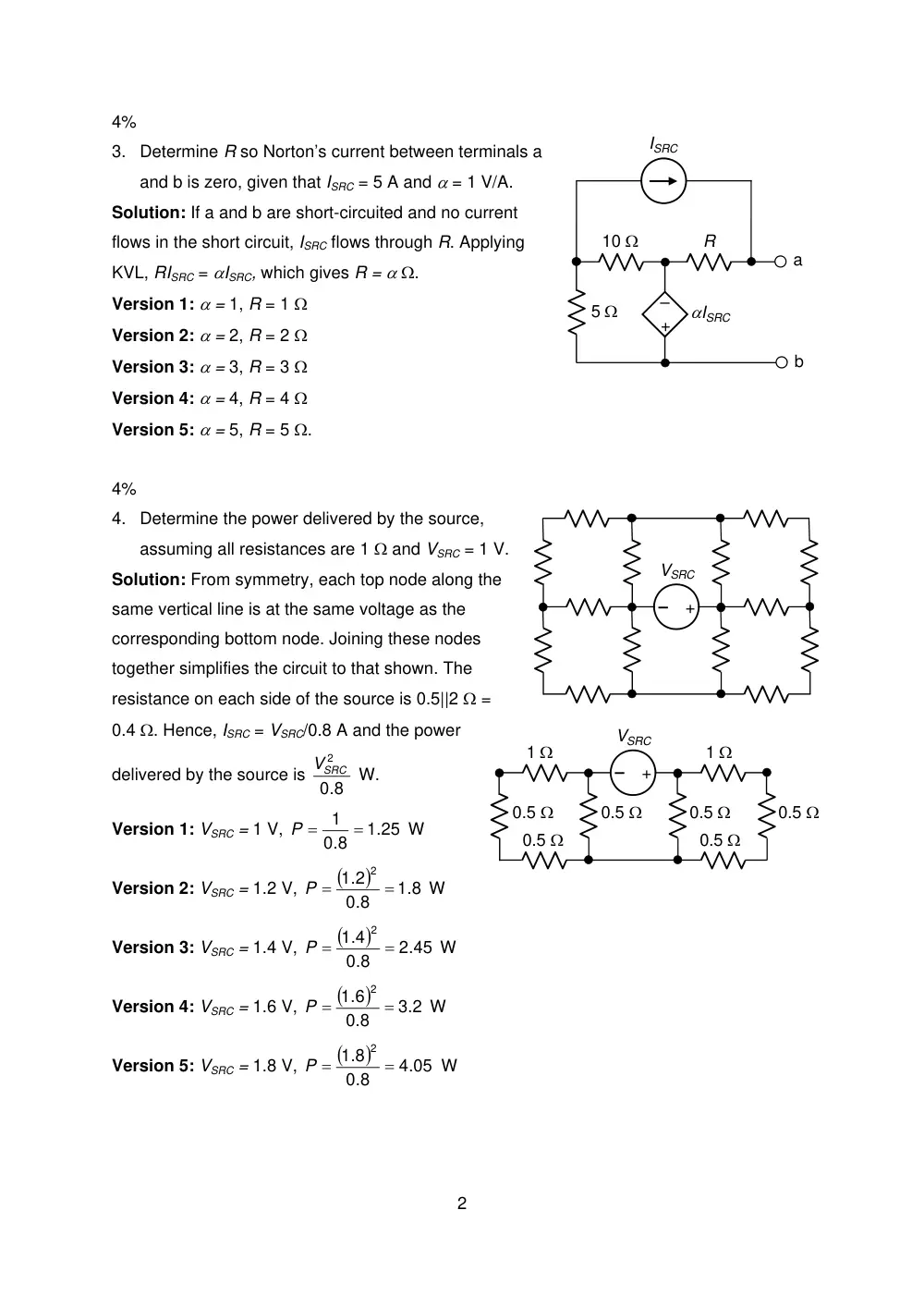 EECE 210 Exam 2 with Solution, Fall 2010, page 2
