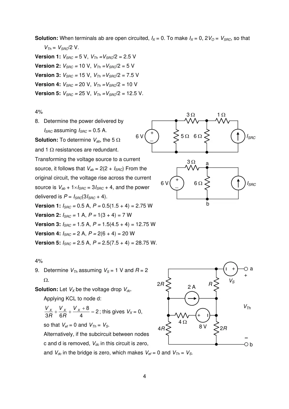 EECE 210 Exam 2 with Solution, Fall 2010, page 4