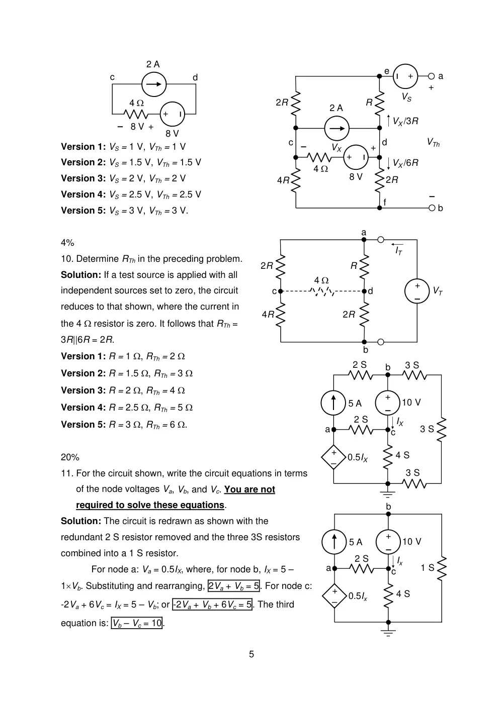 EECE 210 Exam 2 with Solution, Fall 2010, page 5