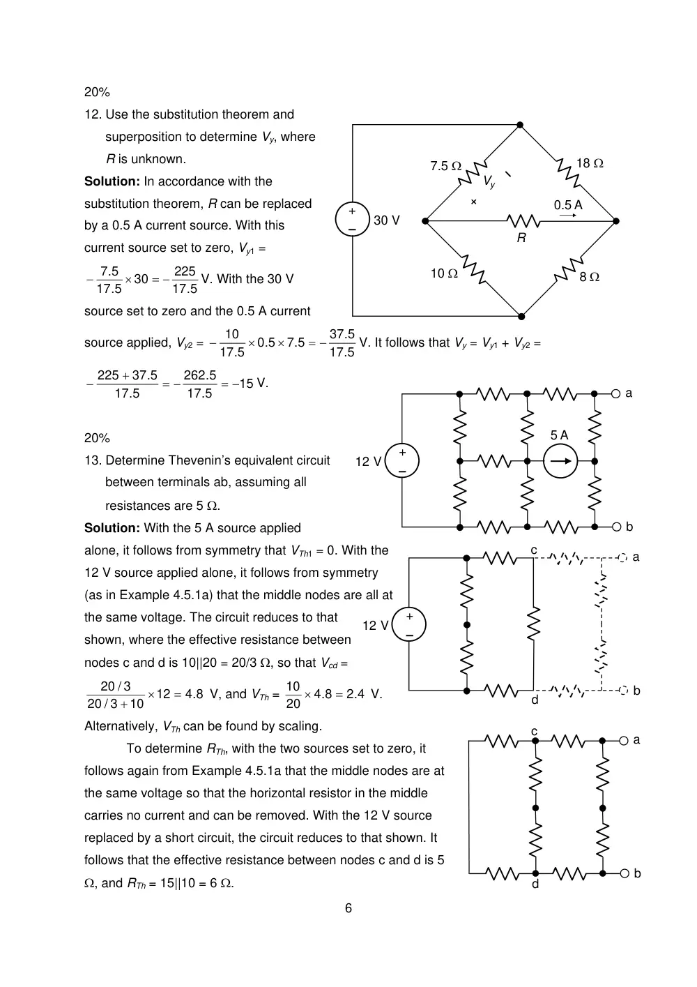 EECE 210 Exam 2 with Solution, Fall 2010, page 6