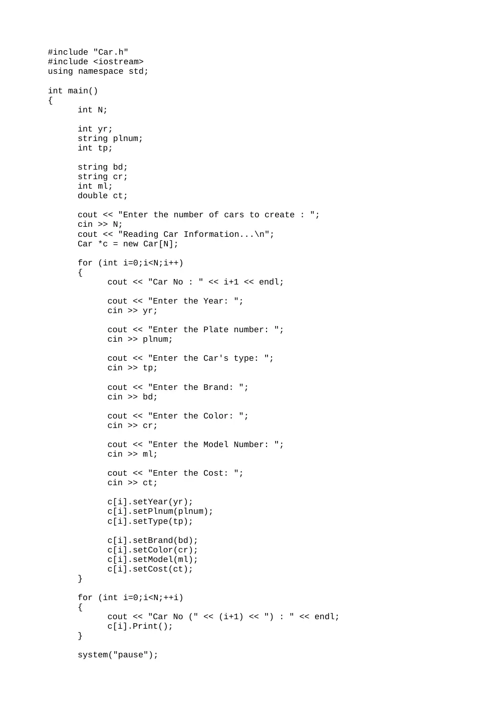 CSI 250L Lab 10 Solution, Spring 2012, page 4