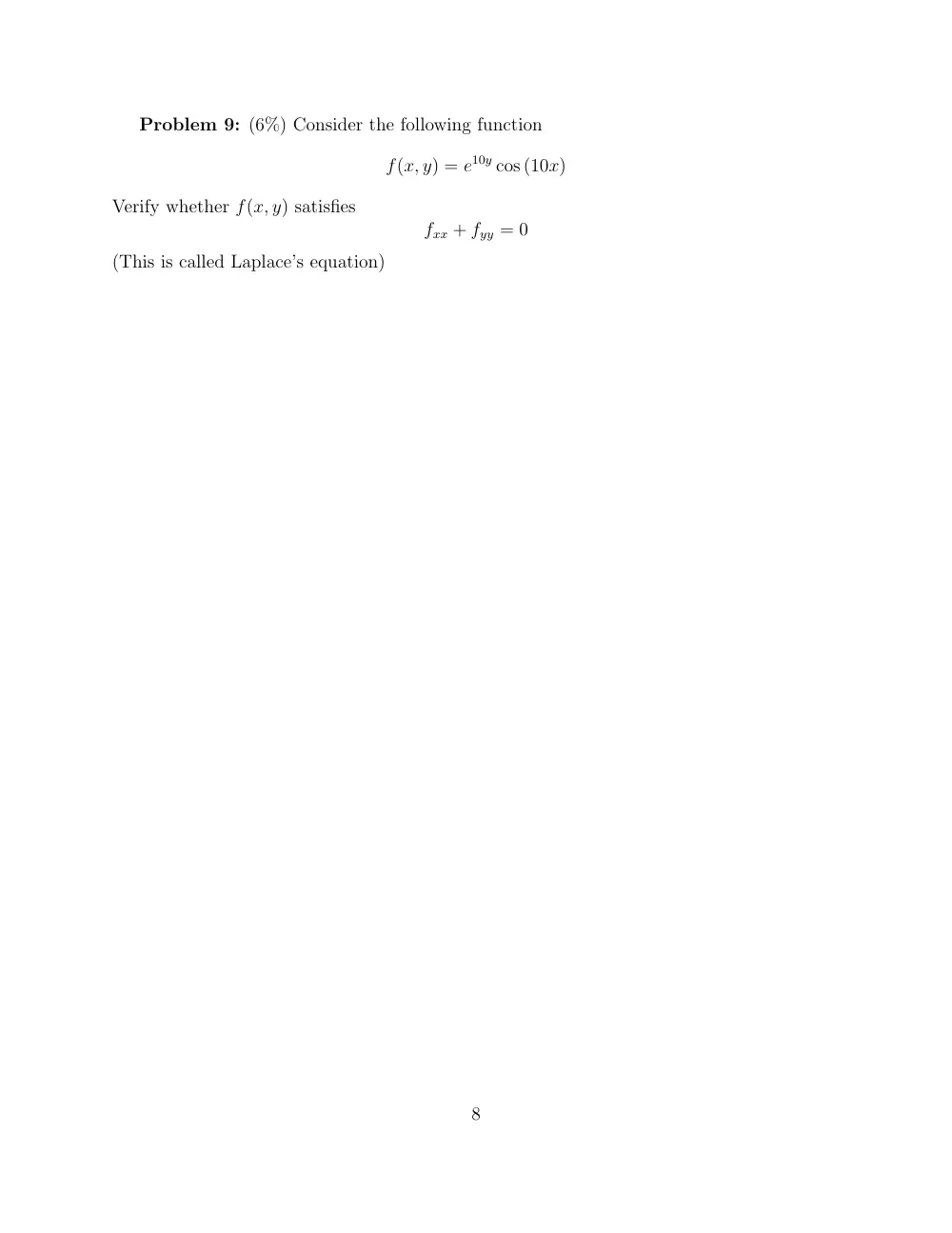 MTH 201 Final, Fall 2006, page 8