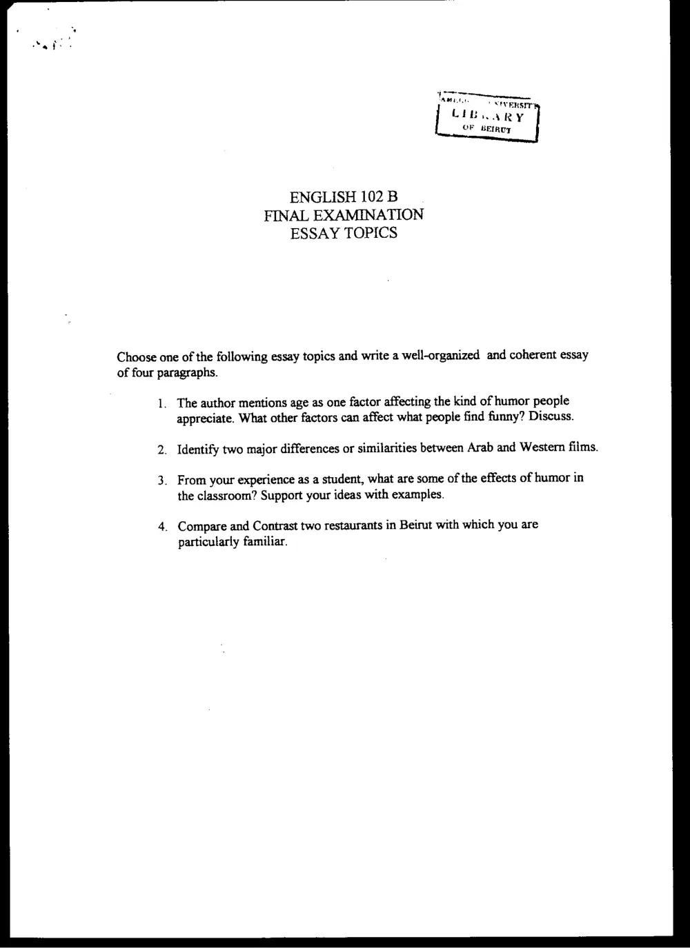 ENG 102 Final, Summer 2003, page 8
