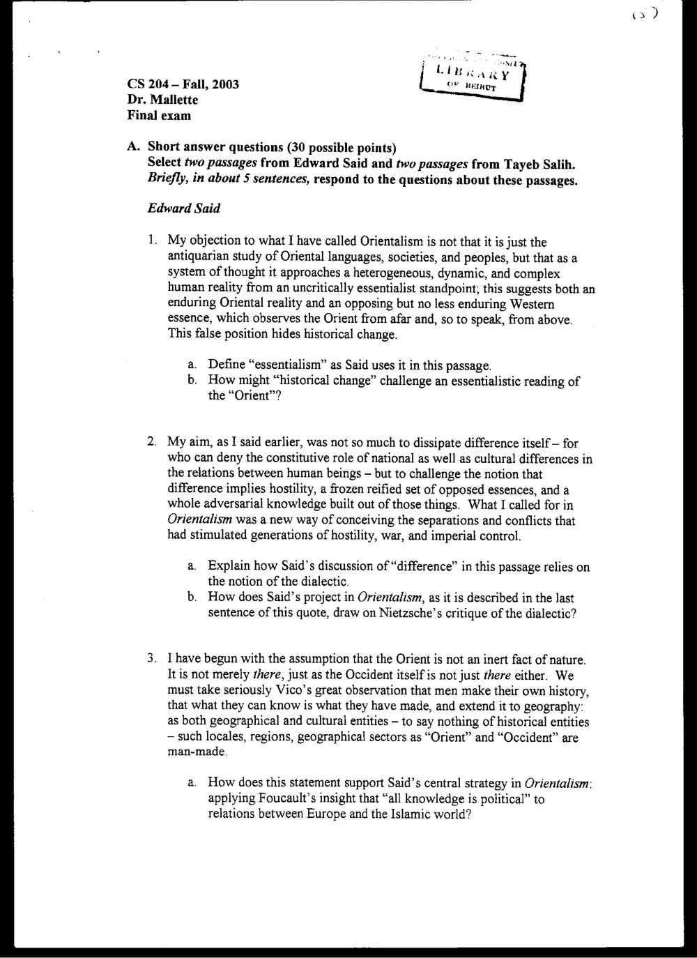 CVSP 204 Final, Fall 2002, page 1