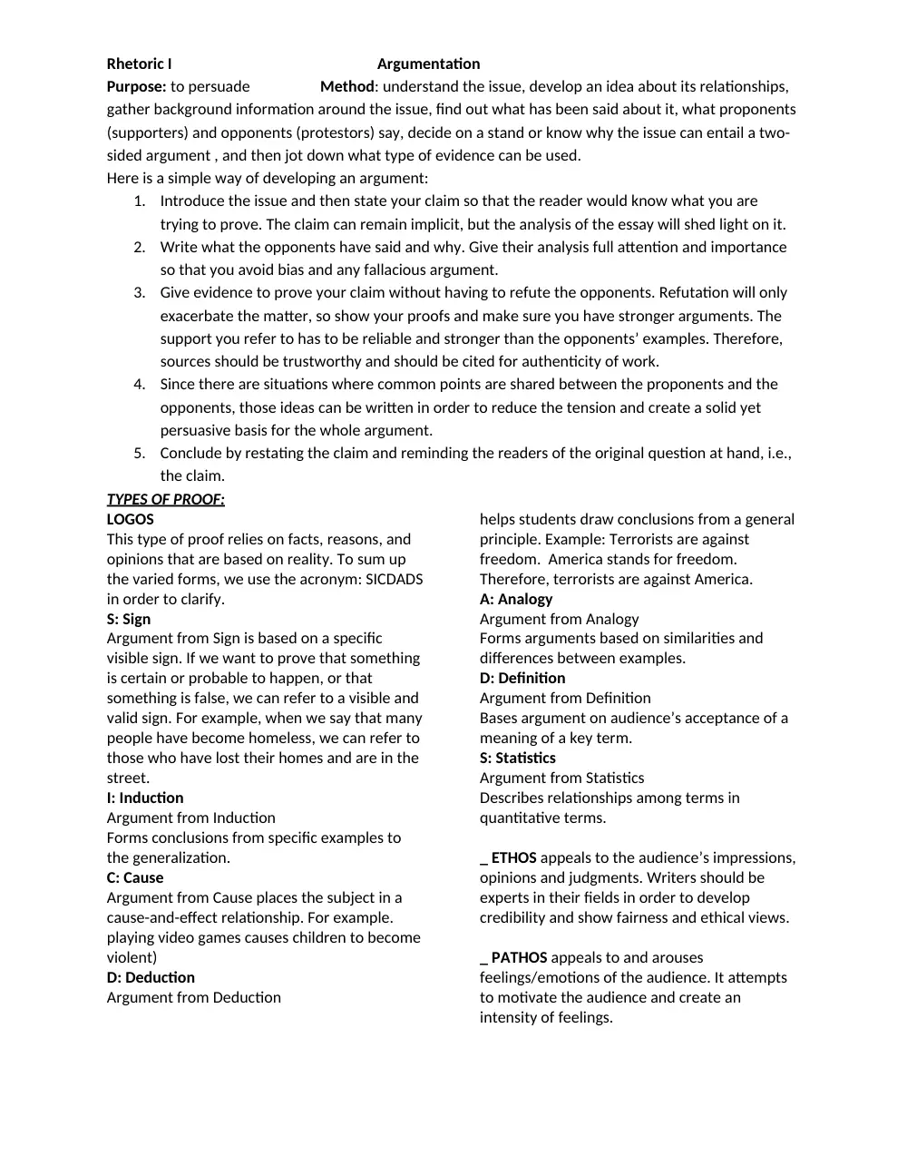 ENG 201 Notes, Fall 2010, page 1