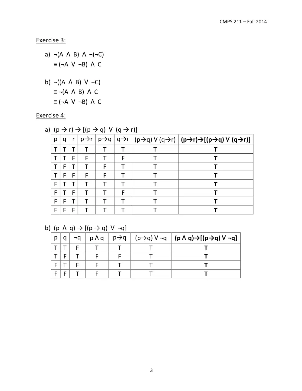 CMPS 211 Homework Assignment 02 Solution, Fall 2014, page 3