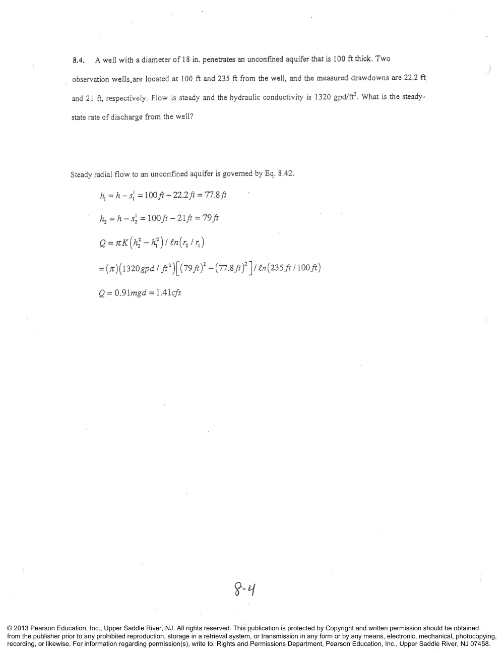 CIVE 441 Chapter 8 Solution, Fall 2015, page 4