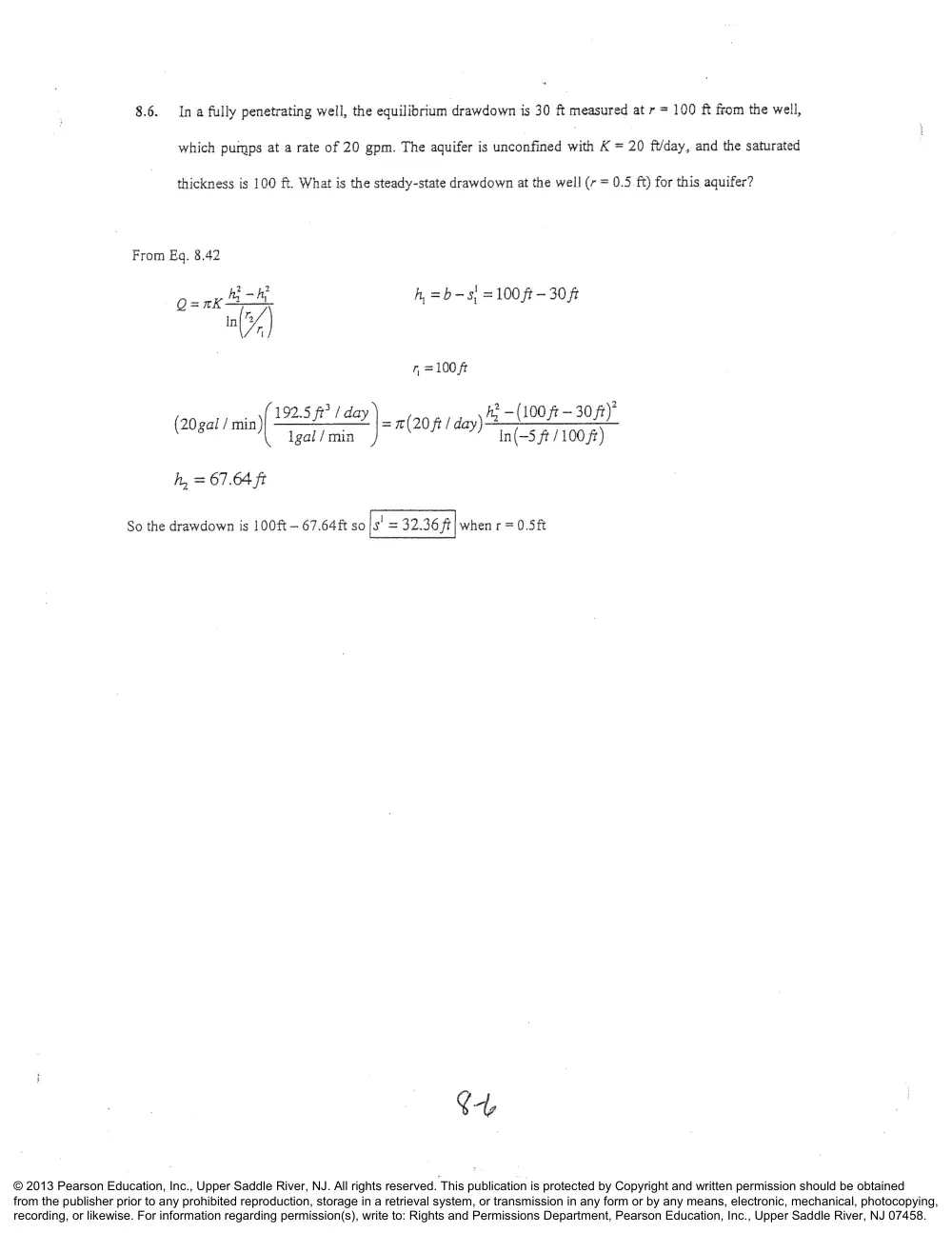 CIVE 441 Chapter 8 Solution, Fall 2015, page 6