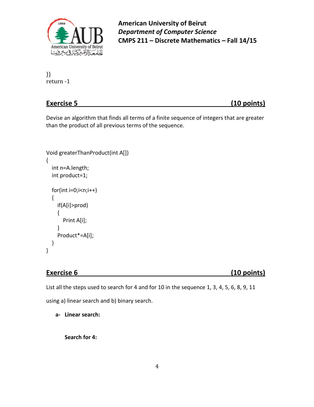 CMPS 211 Homework Solution 8, Fall 2014, page 4