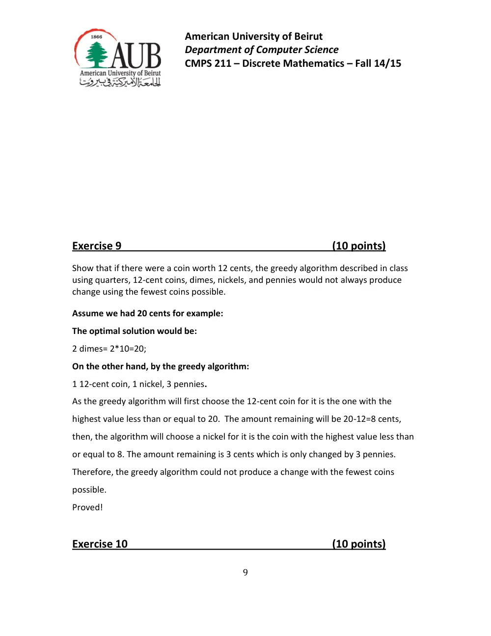 CMPS 211 Homework Solution 8, Fall 2014, page 9