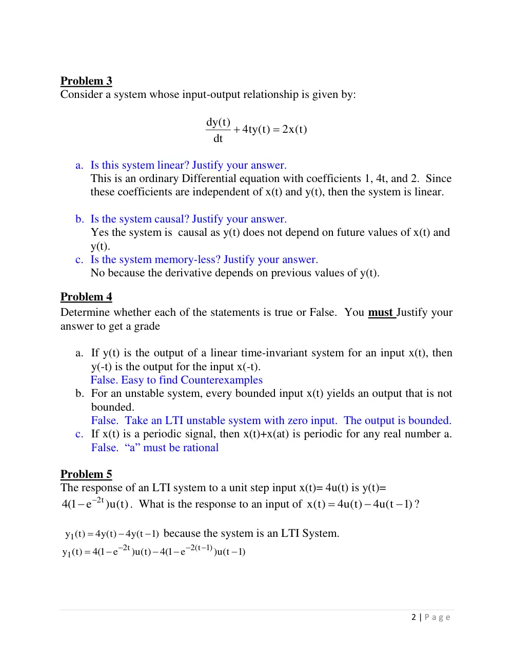 EECE 340 Homework 2 Solution, Spring 2016, page 2