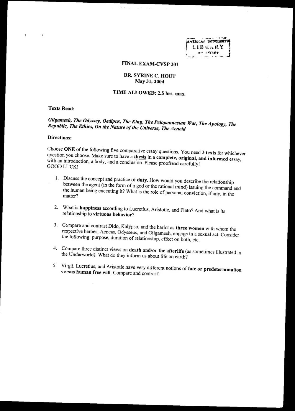 CVSP 201 Final, Spring 2004, page 1