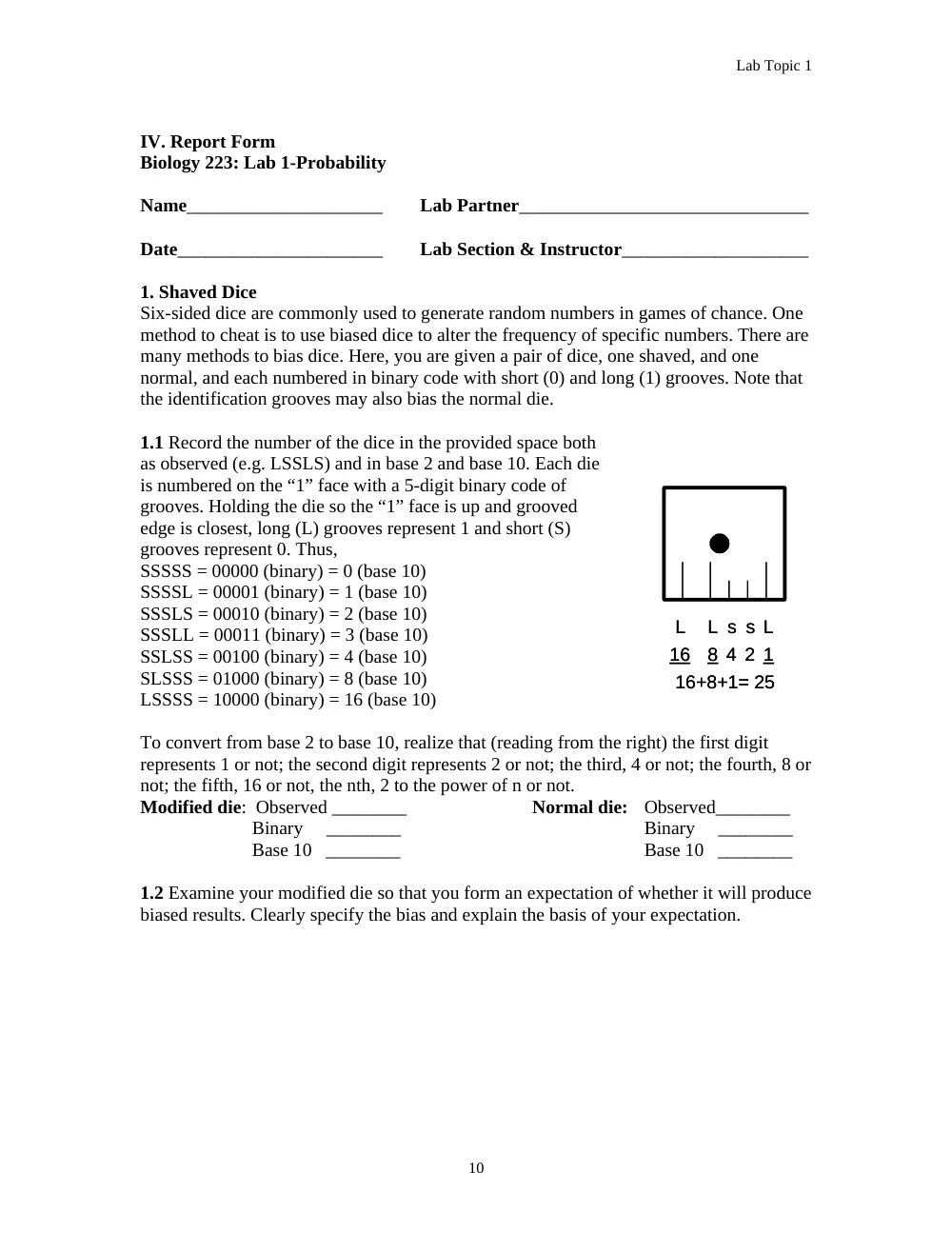 BIO 223L Notes, Fall 2011, page 10