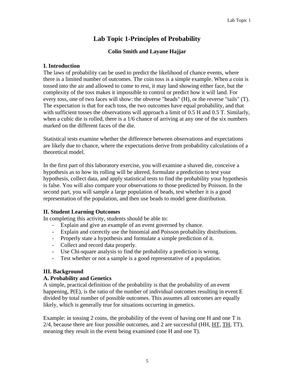 BIO 223L Notes, Fall 2011, page 5