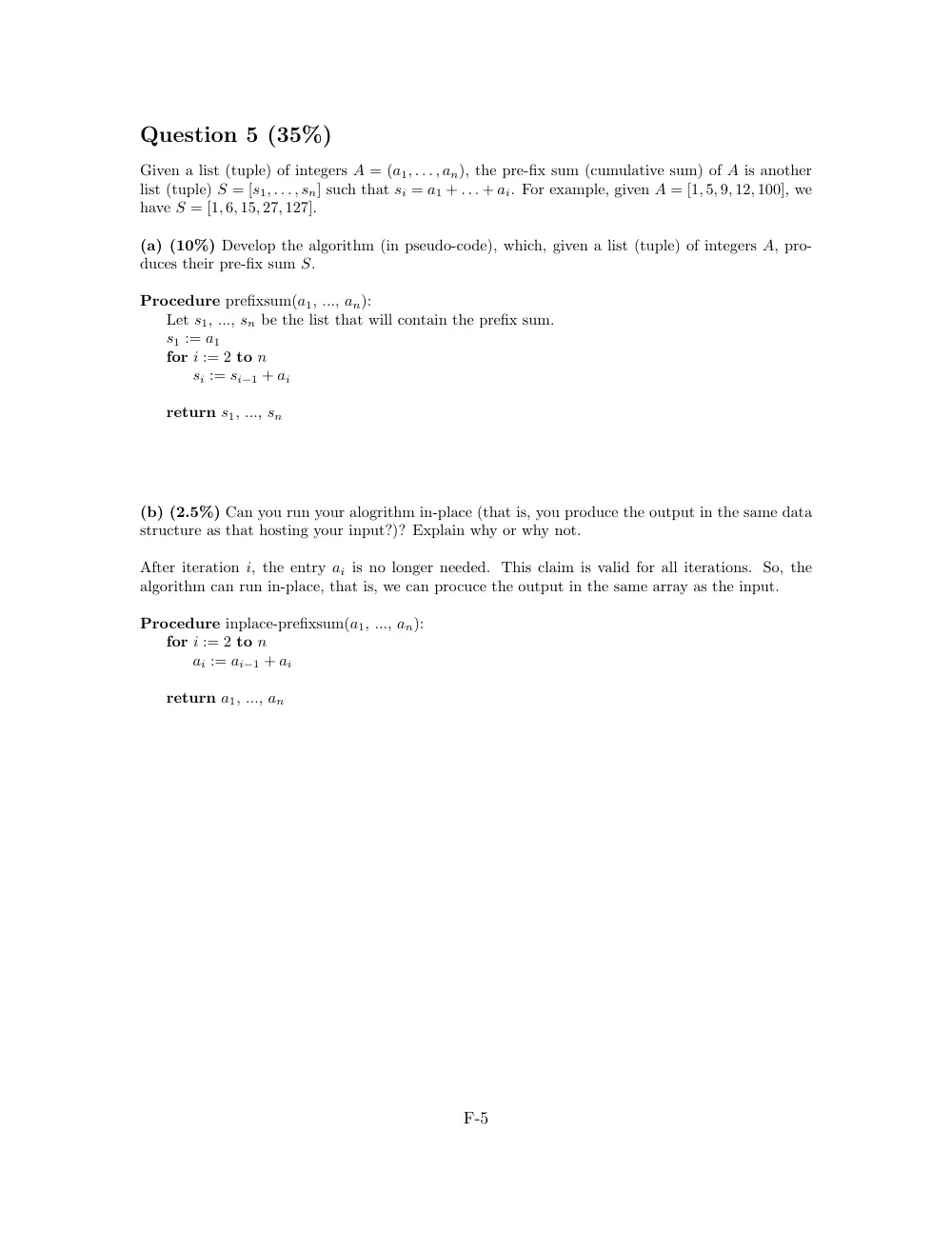 CMPS 211 Exam 2 with Solution, Spring 2016, page 5