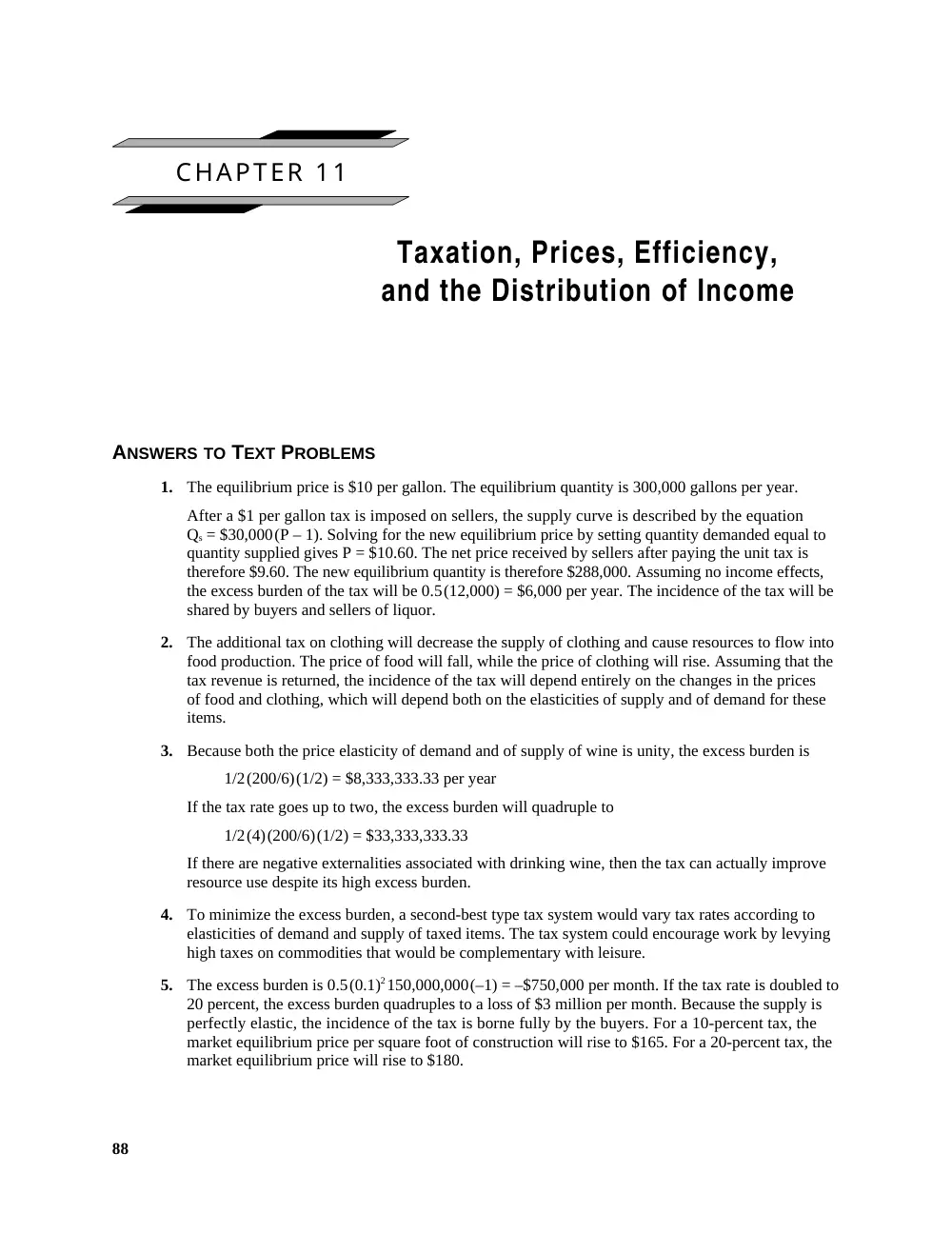 ECO 226 Problems Chapter 11 Solution, Spring 2017, page 1