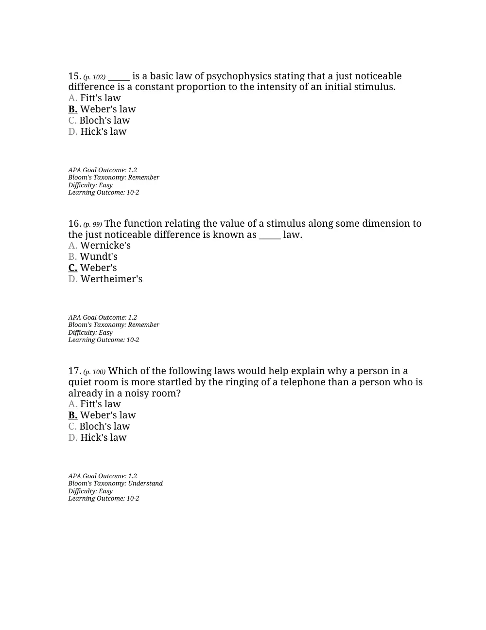 PSYC 201 Questions Chapter 4, Fall 2015, page 7