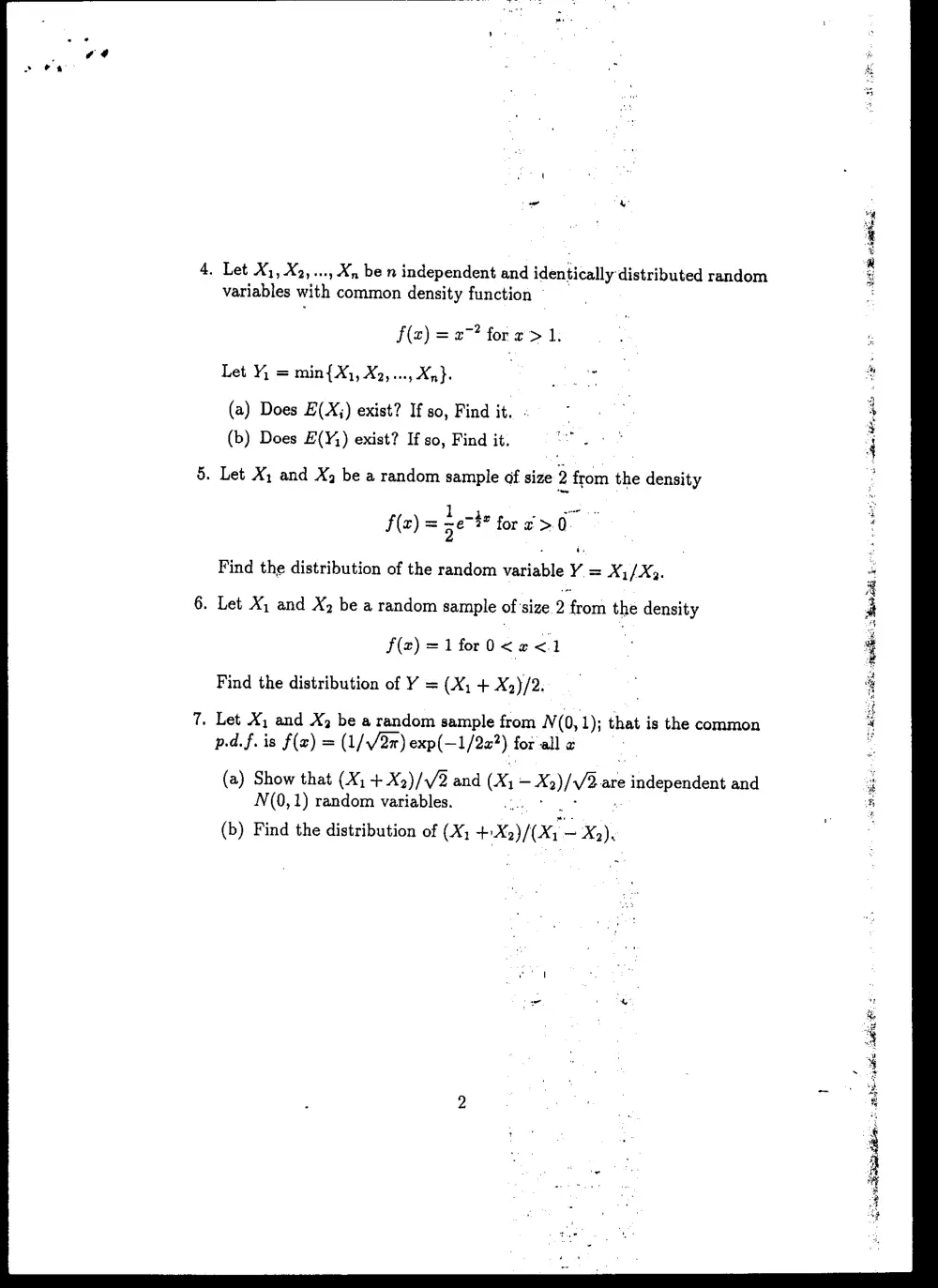 STAT 230 Final, Spring 2008, page 2