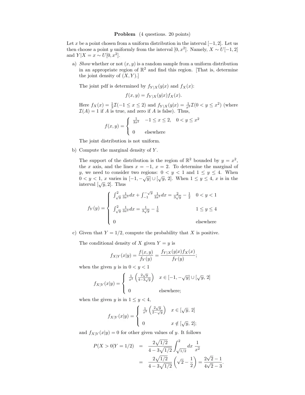 STAT 230 Exam 2 Solution, Fall 2016, page 5