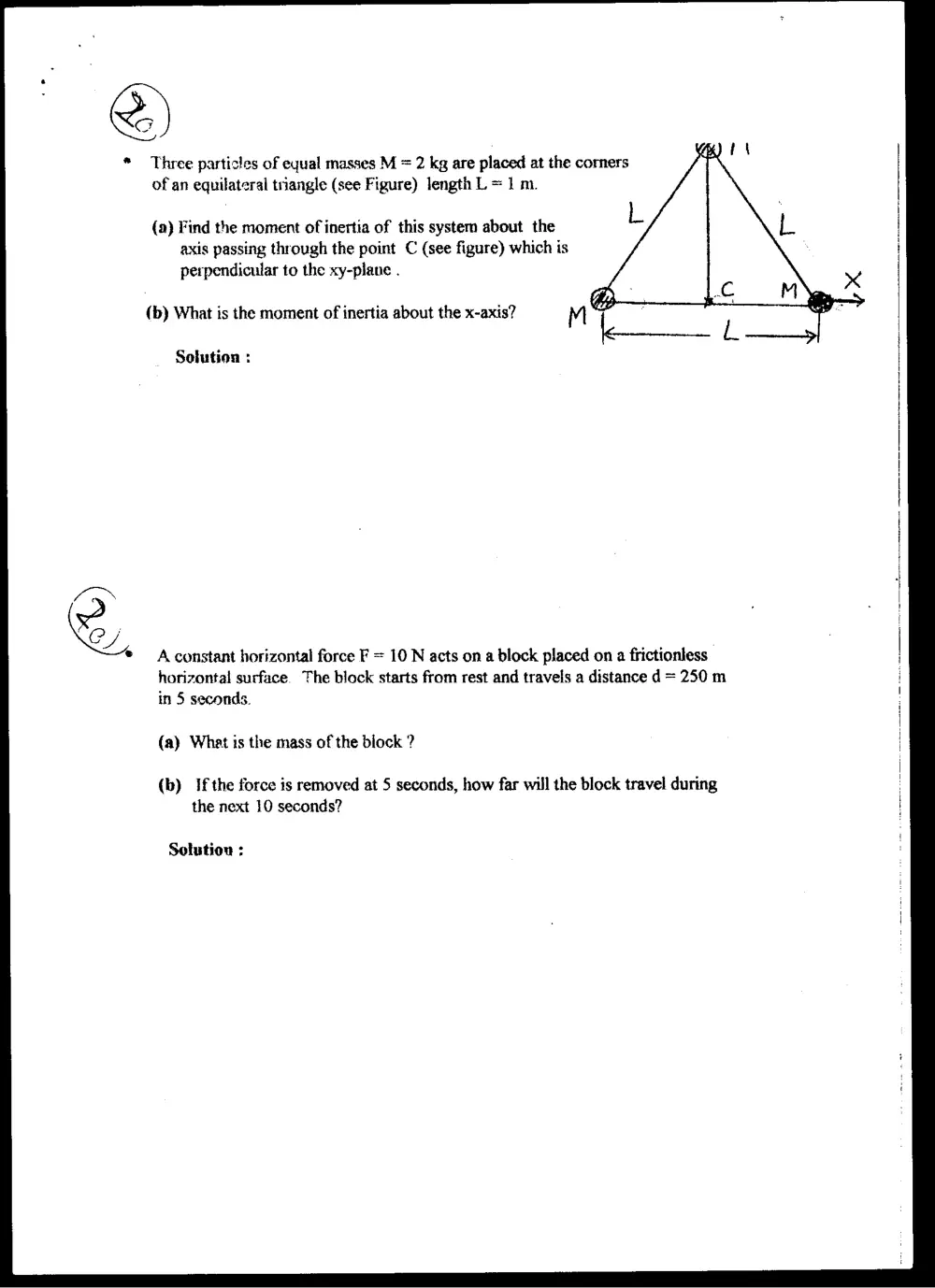 PHYS 103 Final, Fall 1996, page 6