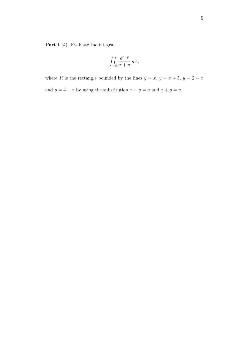 MATH 201 Exam, Spring 2008, page 5
