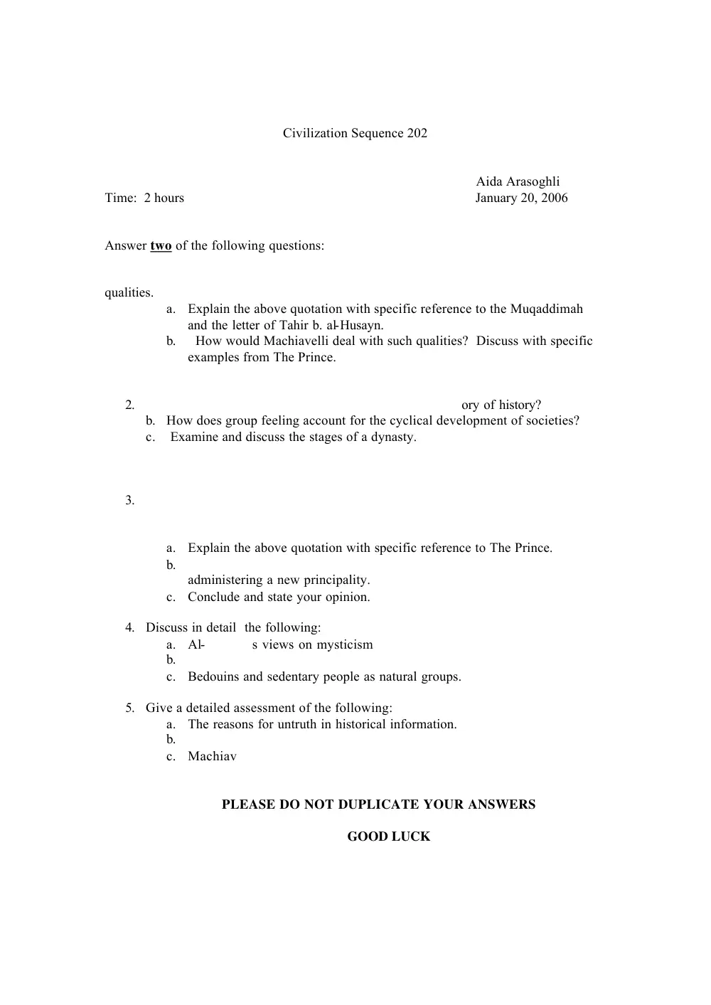 CVSP 202 Final, Fall 2005, page 1