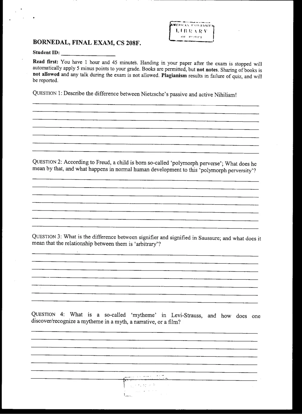 CVSP 208B Final, Spring 2008, page 1