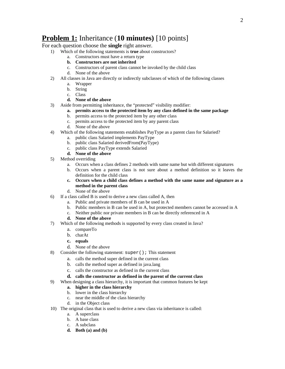 COE 212 Final + Solutions, Spring 2012, page 2