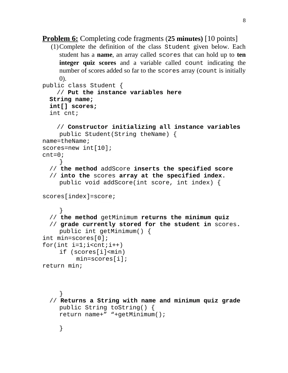 COE 212 Final + Solutions, Spring 2012, page 8