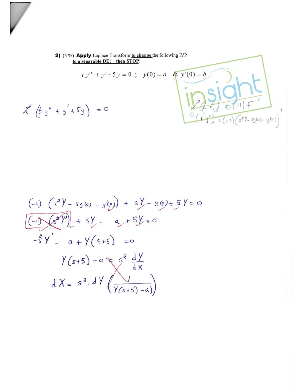 MATH 202 Exam 2, Spring 2013, page 3
