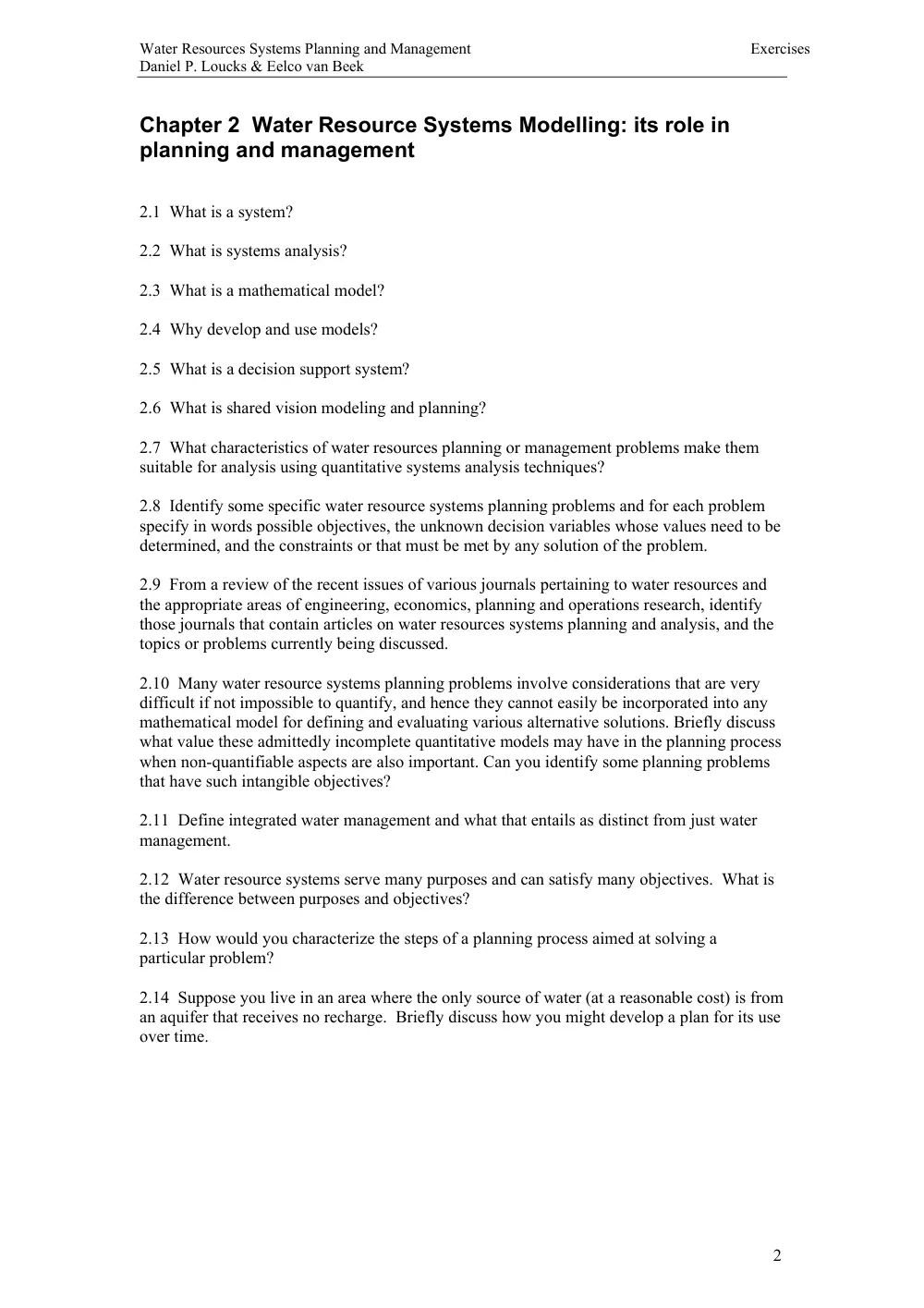 CIVE 646 Problems, Fall 2011, page 3