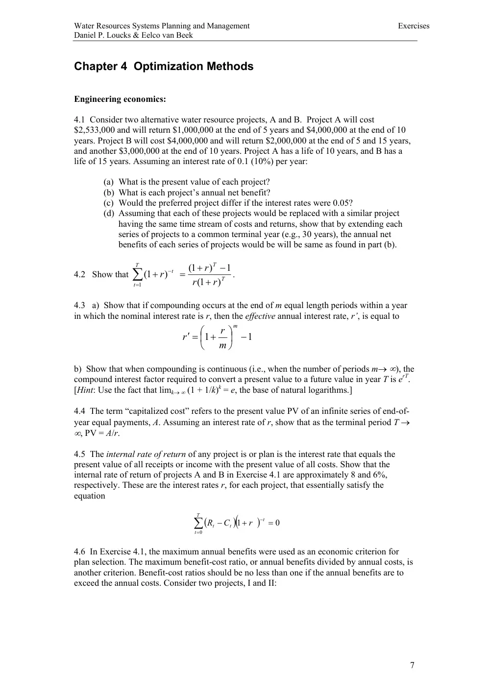 CIVE 646 Problems, Fall 2011, page 8