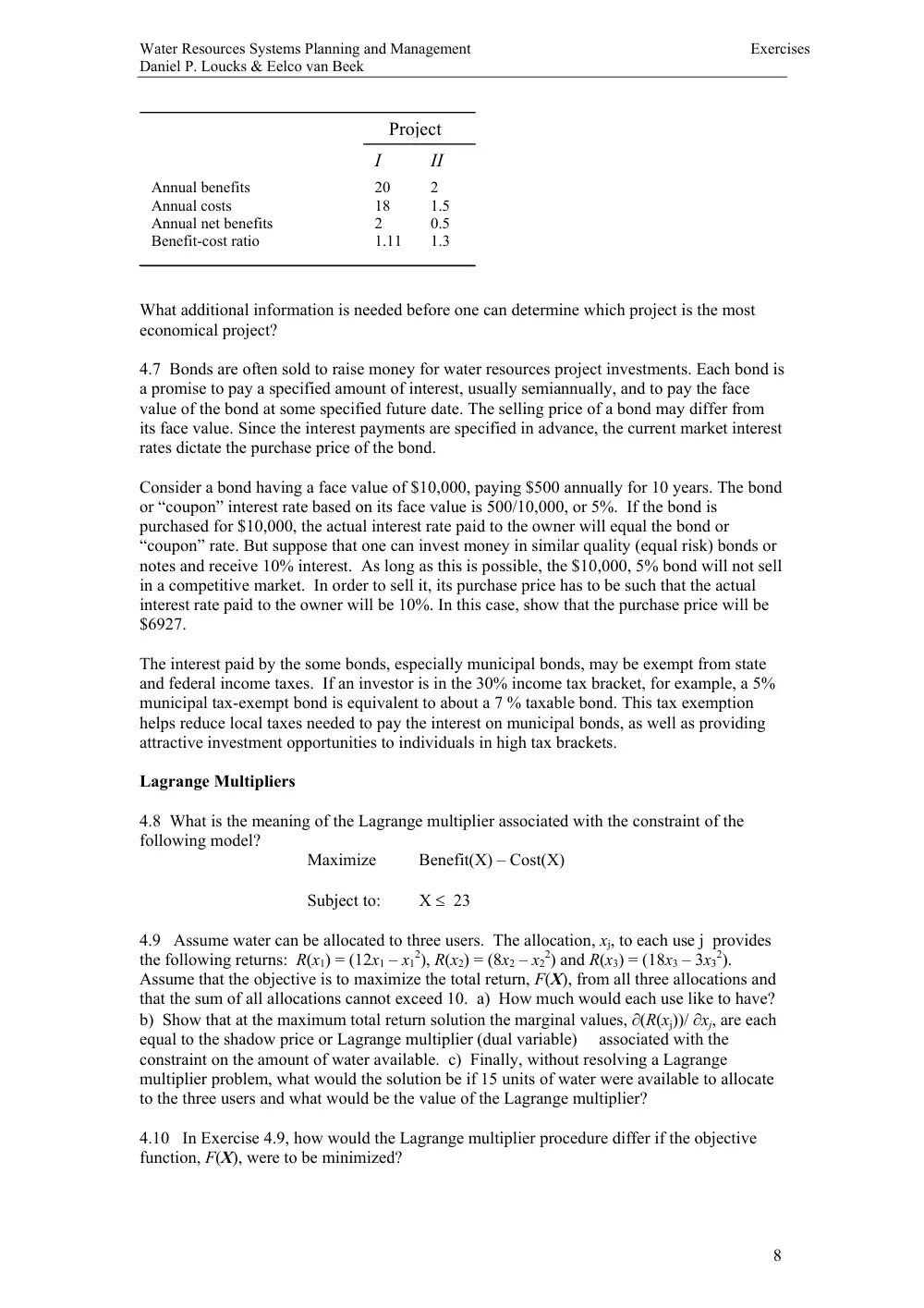 CIVE 646 Problems, Fall 2011, page 9