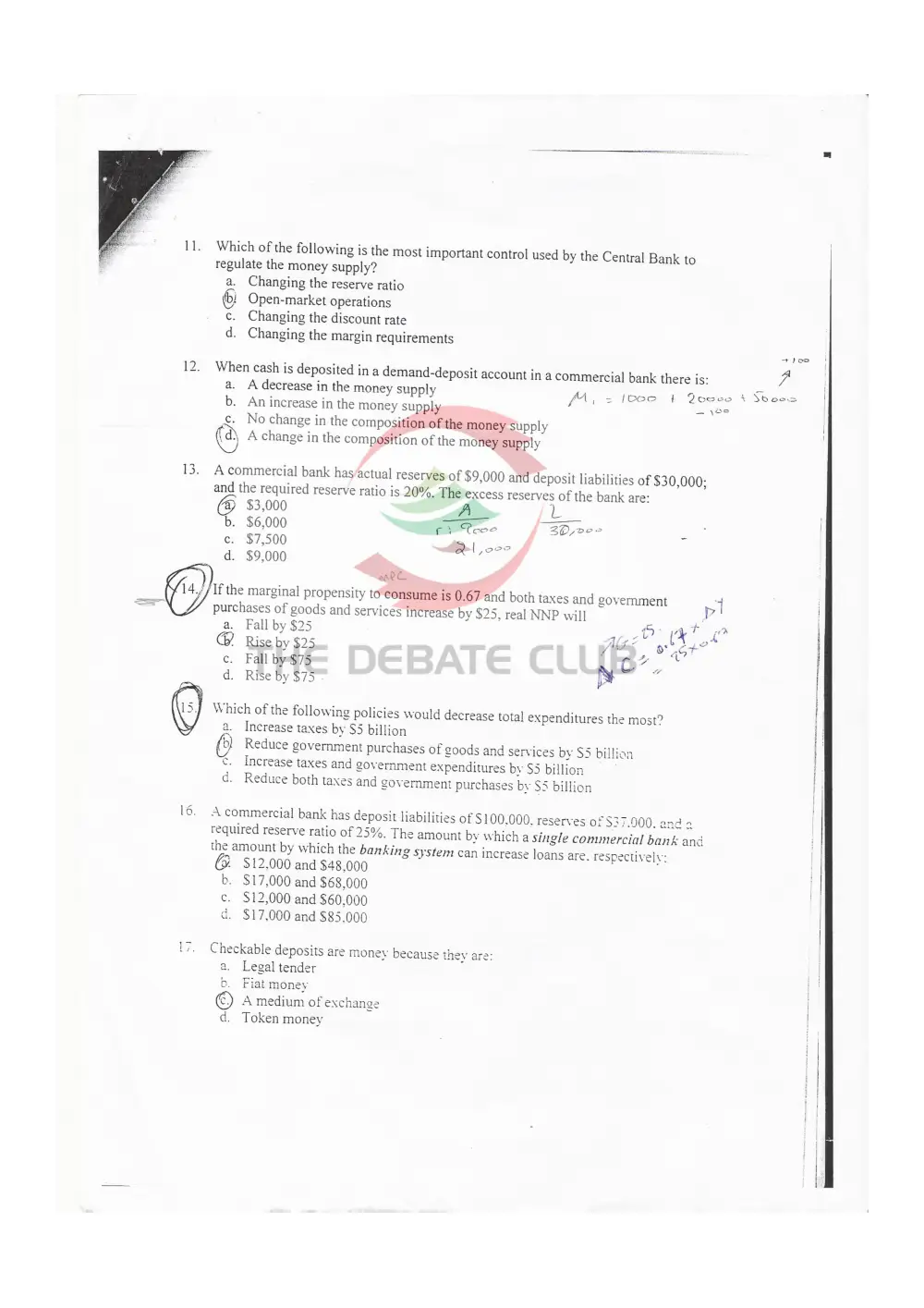 ECN 212 Problems with Solution, Fall 2008, page 3