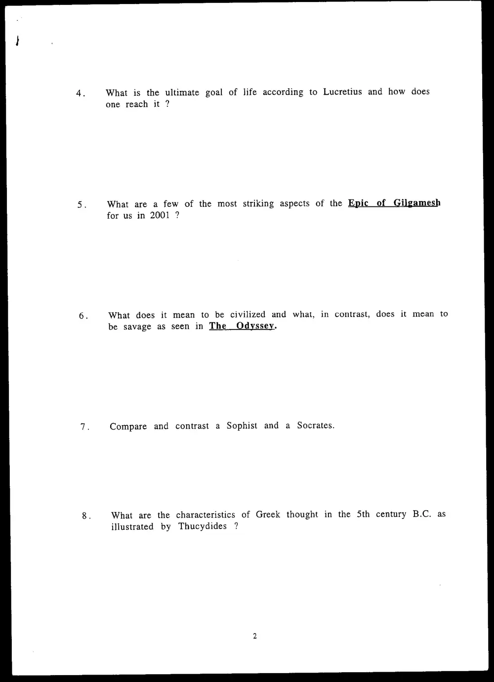 CVSP 201 Final, Spring 2001, page 2