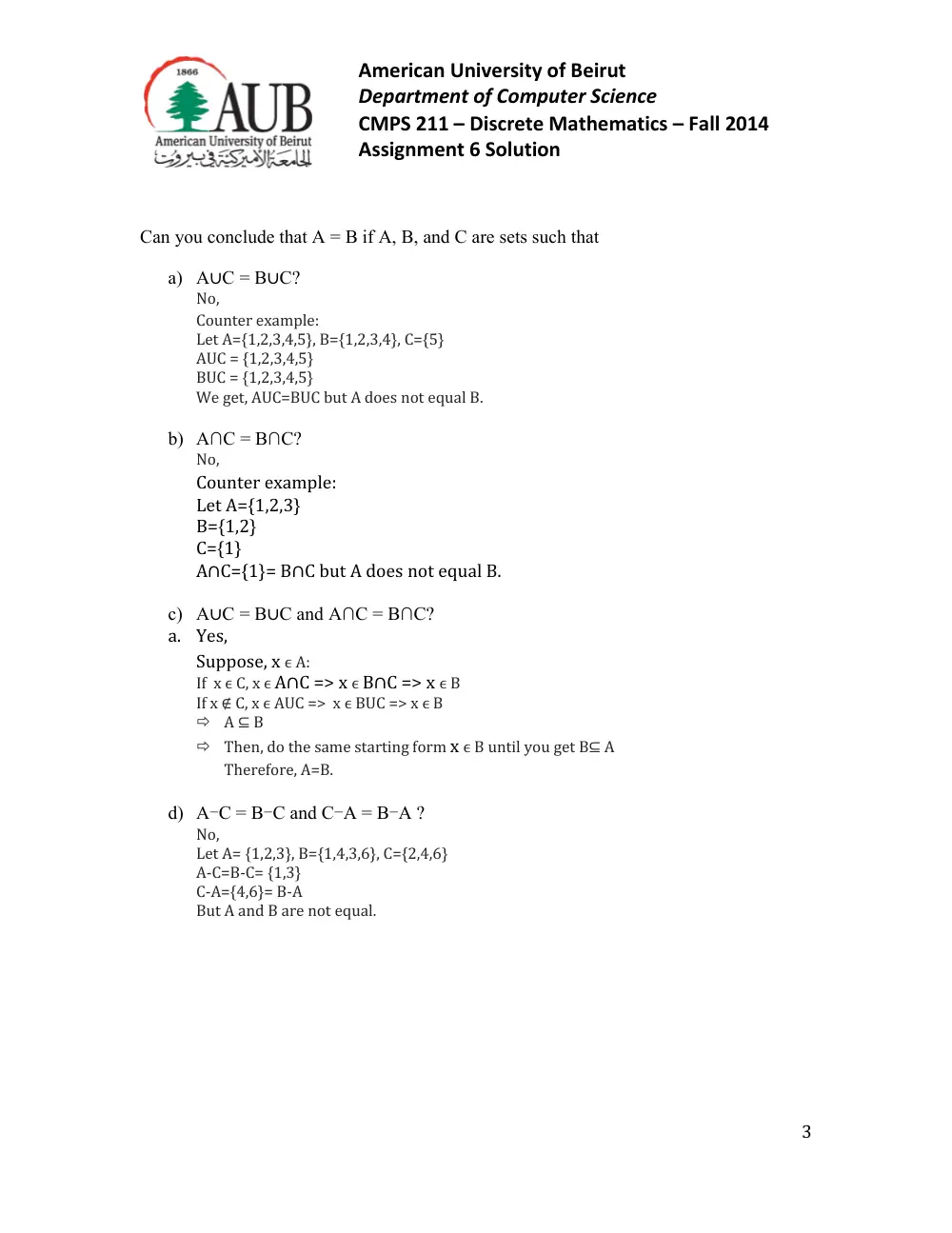 CMPS 211 Homework Assignment 06 Solution, Fall 2014, page 3
