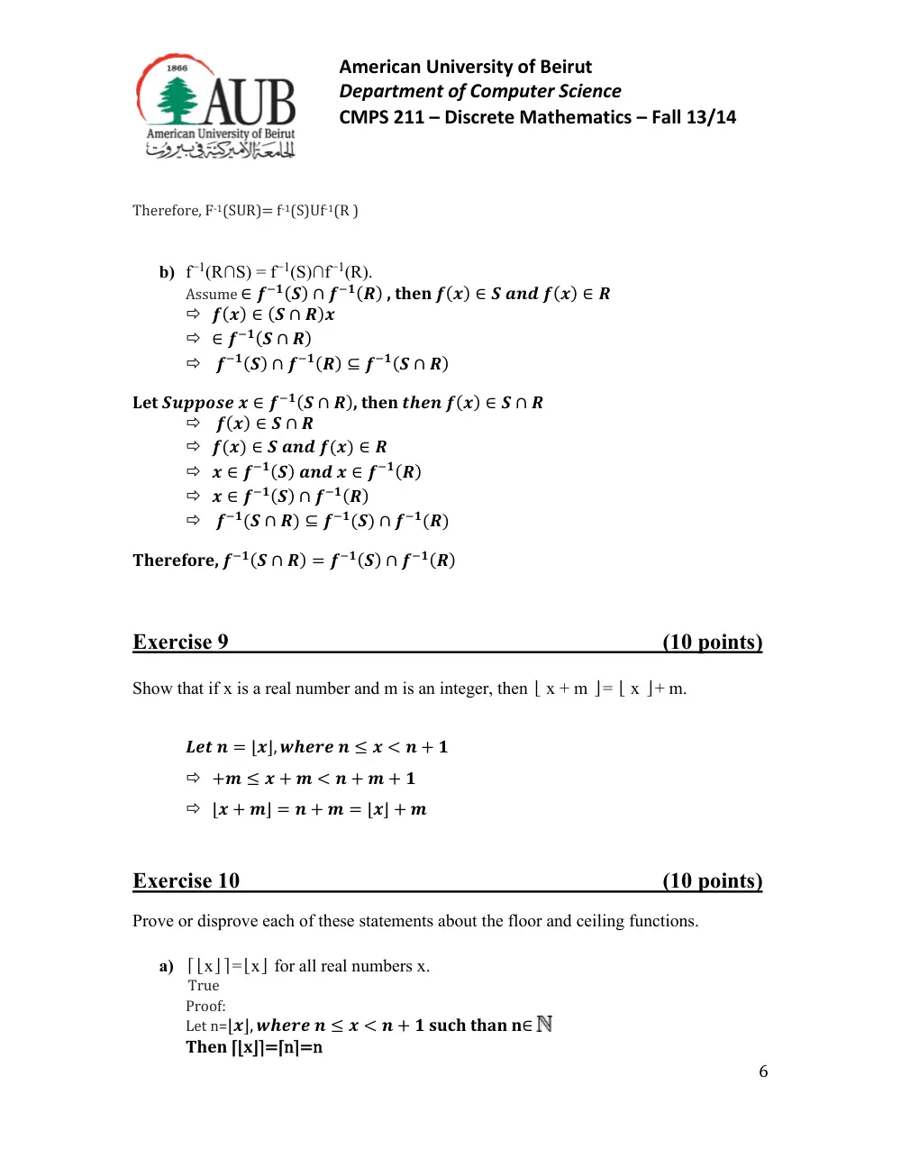 CMPS 211 Homework Assignment 06 Solution, Fall 2014, page 6