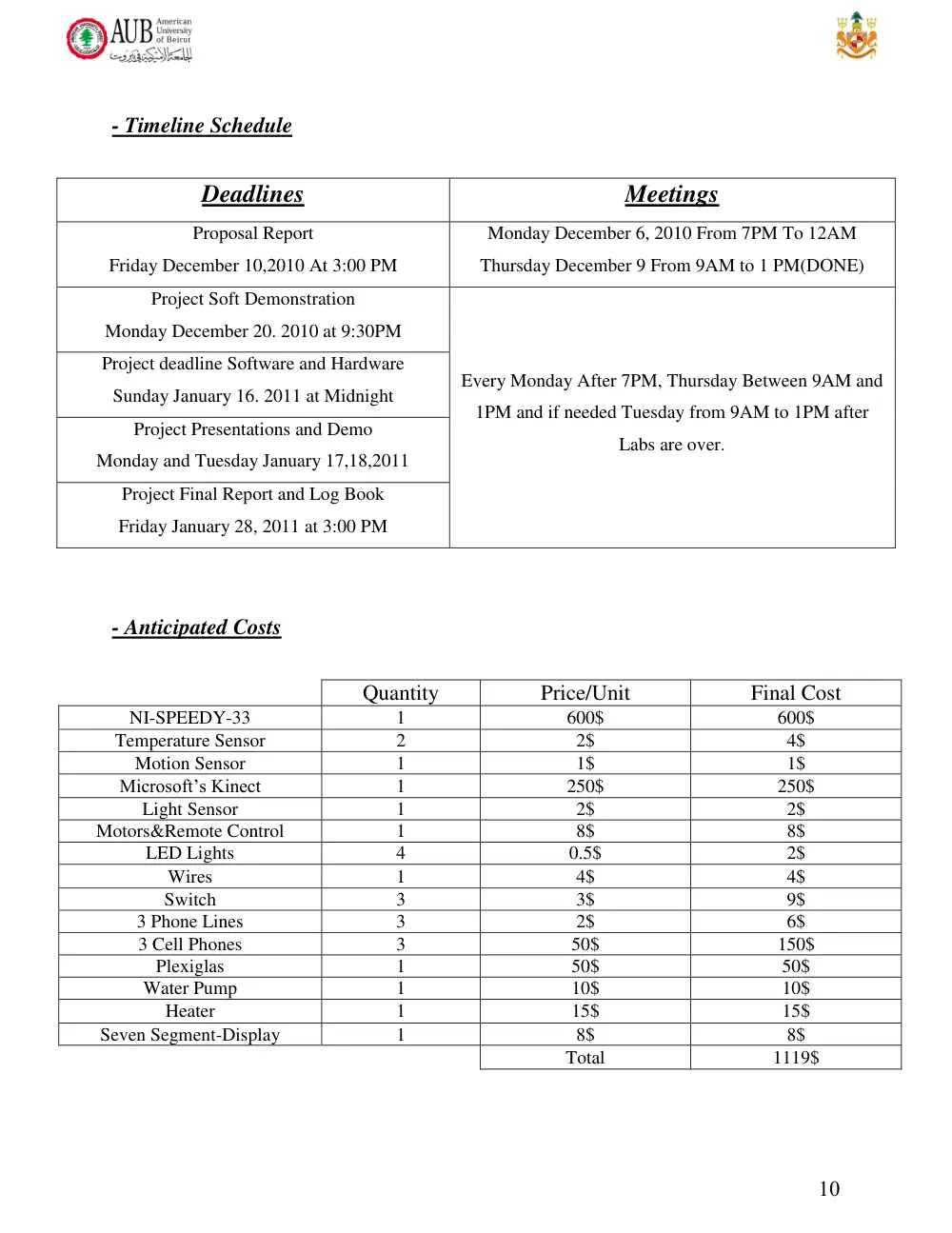 EECE 200 Project Proposal, Fall 2010, page 10