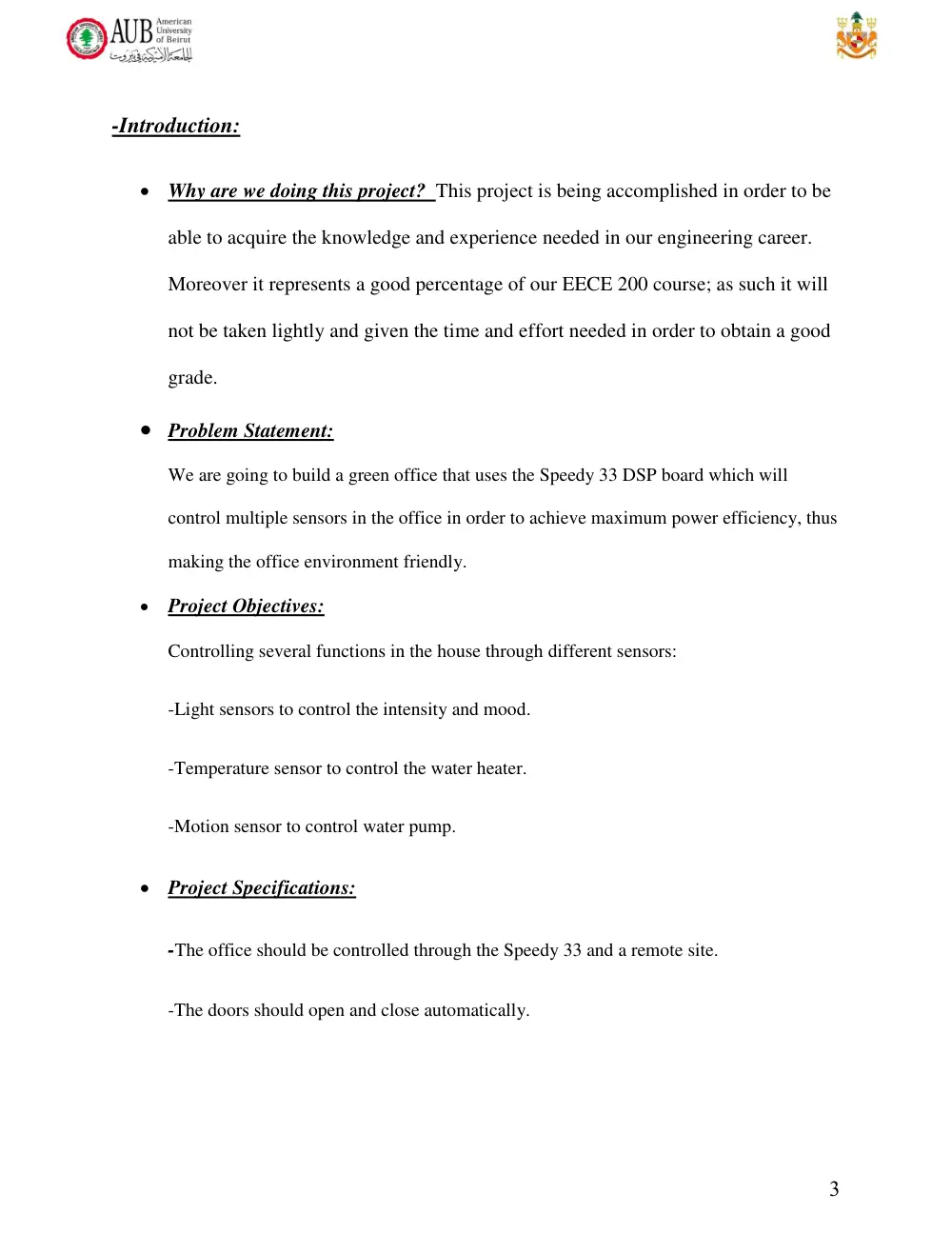 EECE 200 Project Proposal, Fall 2010, page 3