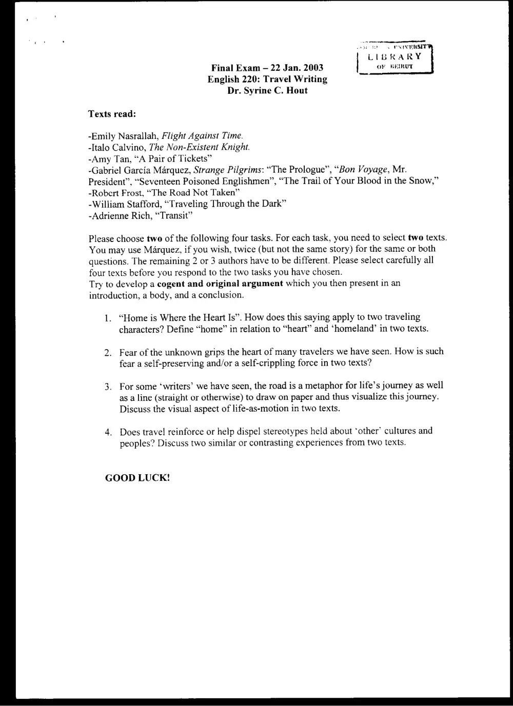 ENG 220 Final, Fall 2002, page 1