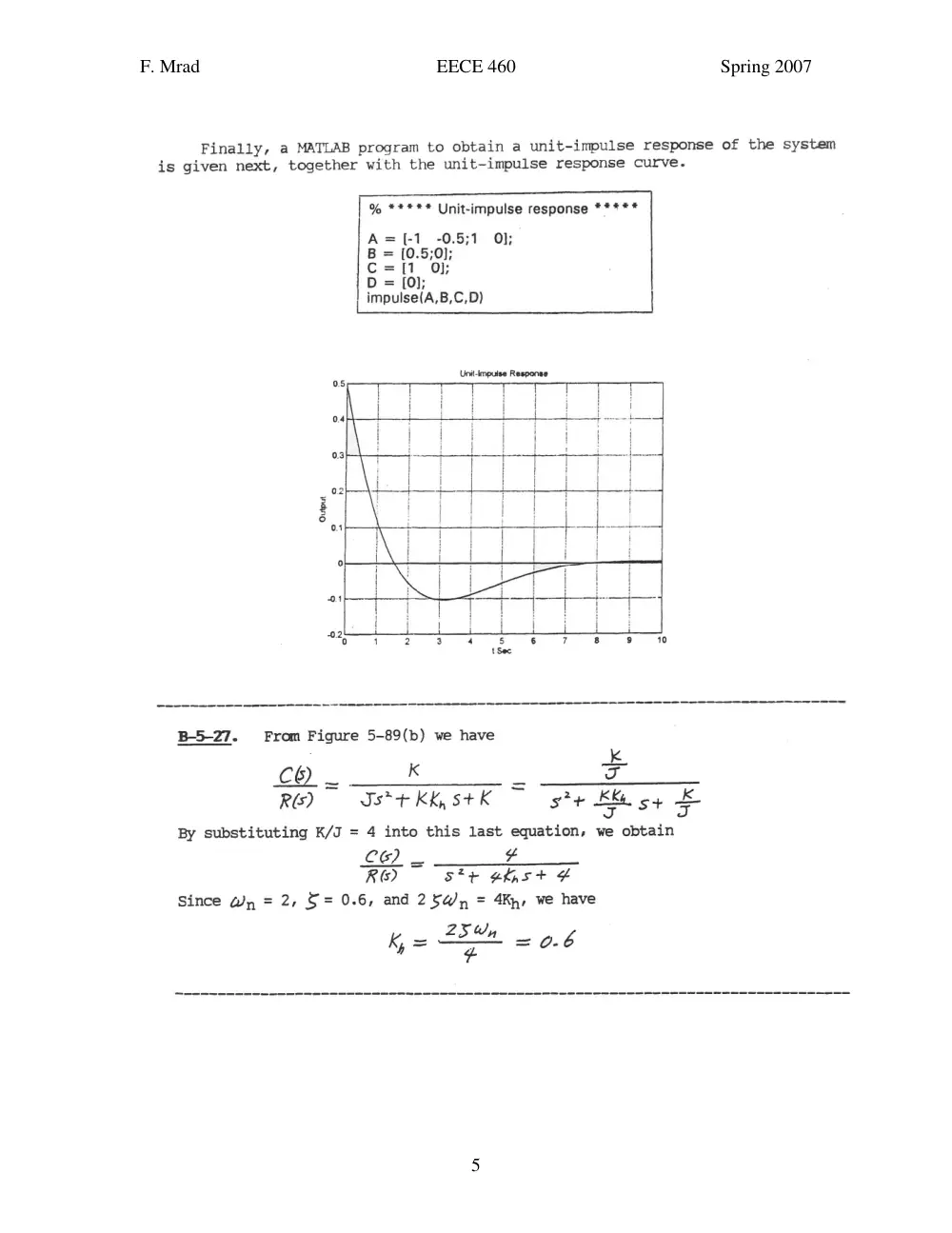 EECE 460 Homework, Spring 2007, page 5