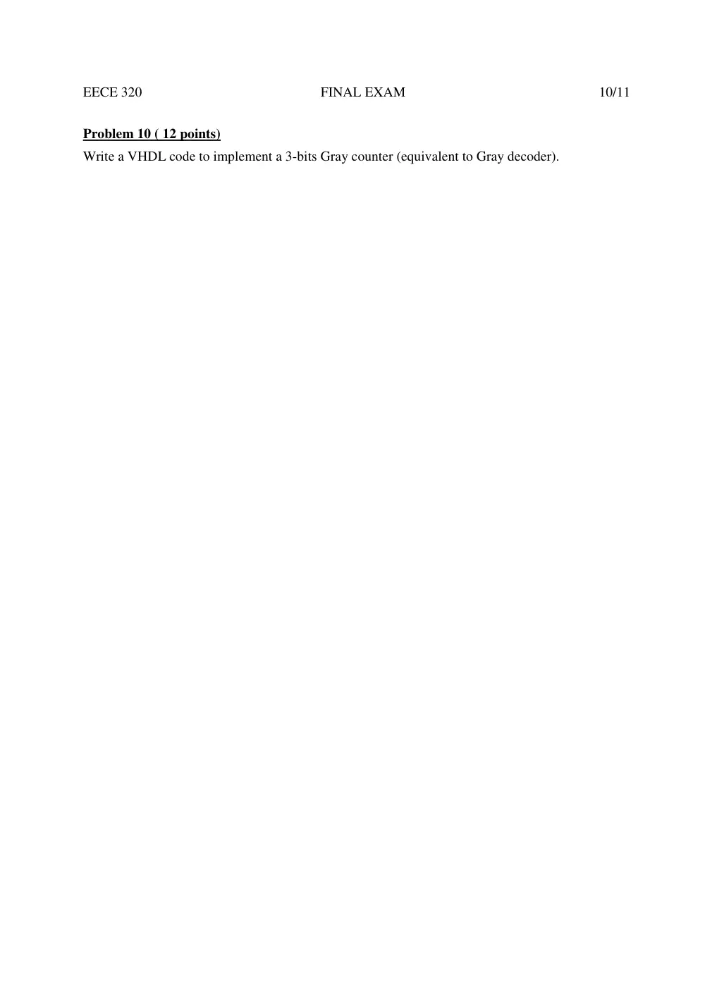 EECE 320 Final, Fall 2011, page 10