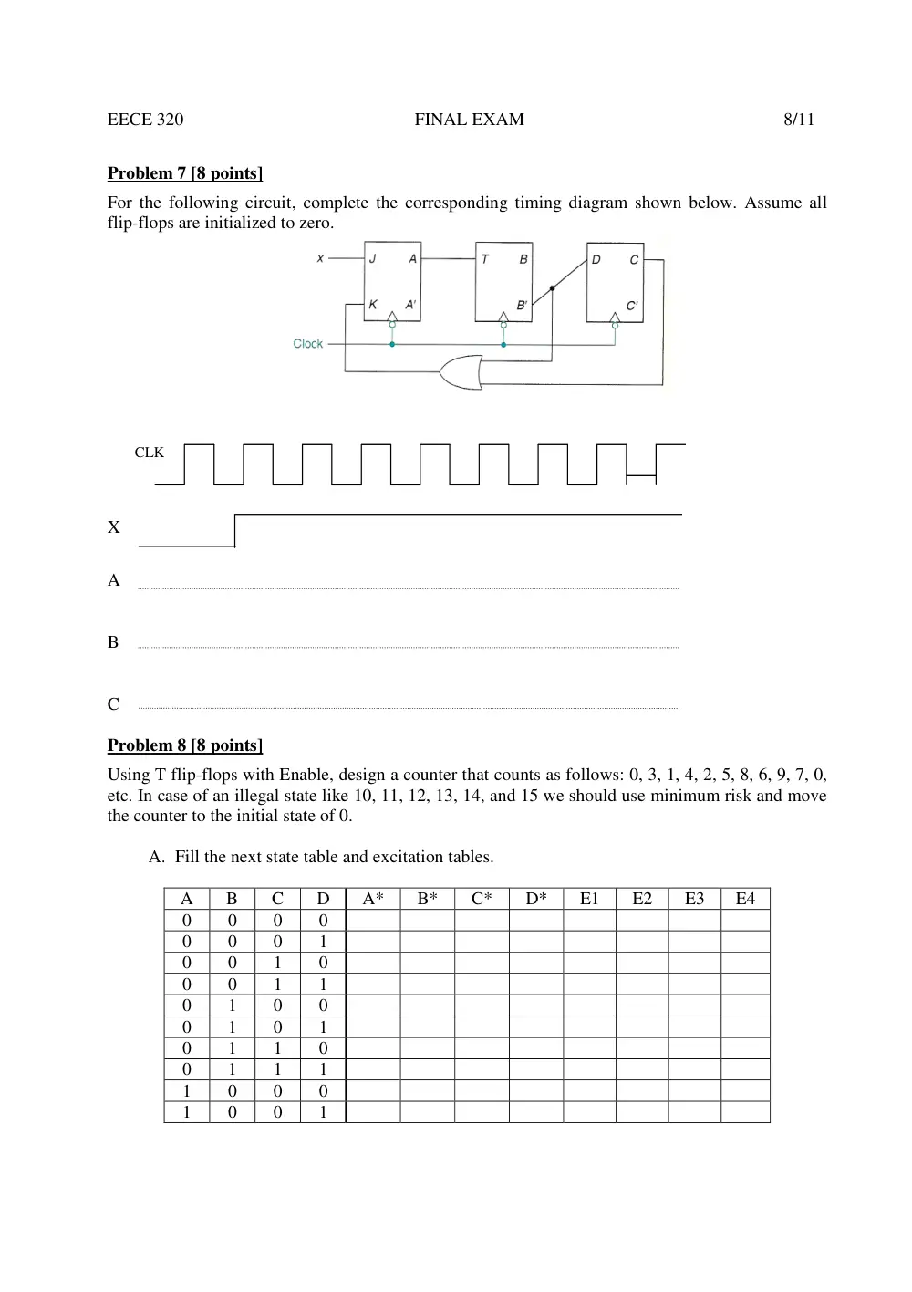 EECE 320 Final, Fall 2011, page 8