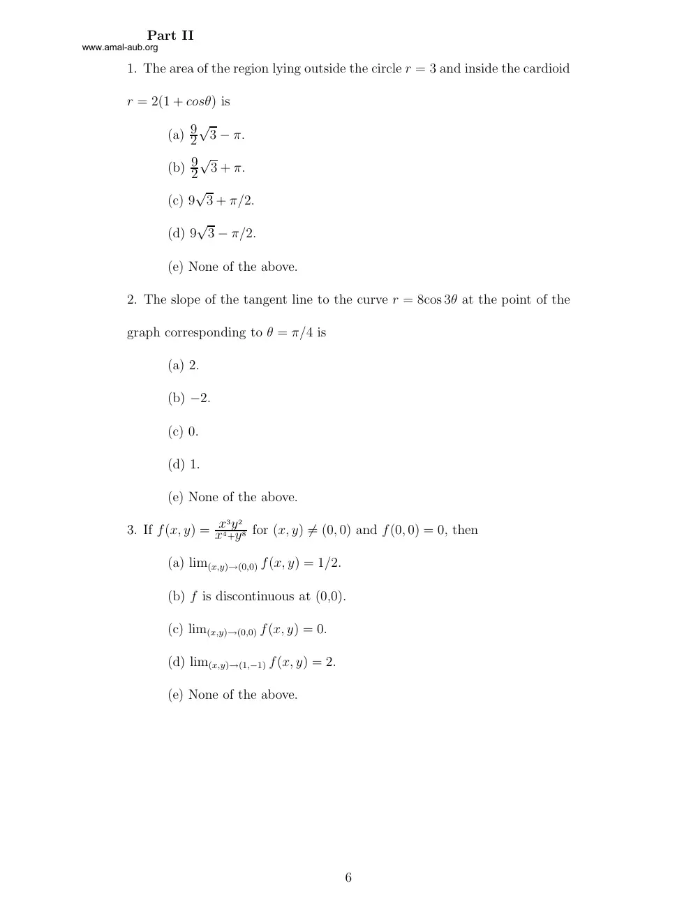 MATH 201 Final, Fall 1998, page 6