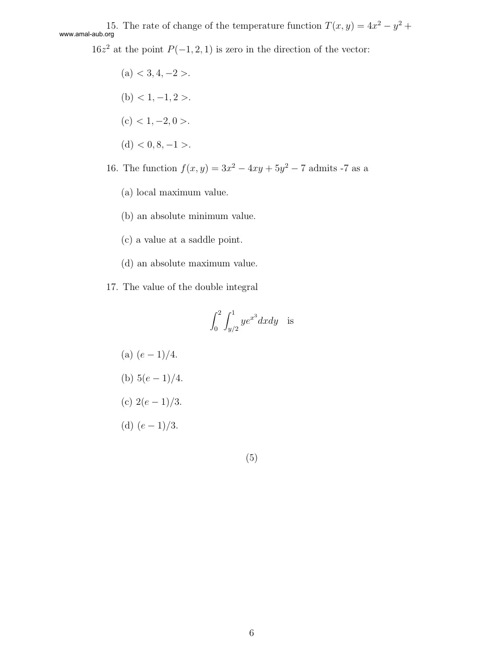 MATH 201 Final, Fall 1996, page 6